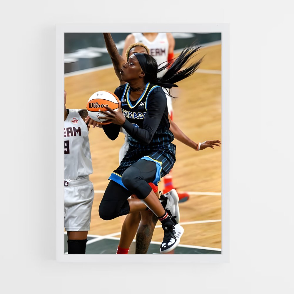 Poster Dunk de L'Inconnu – affiche Basketball (vue 3)